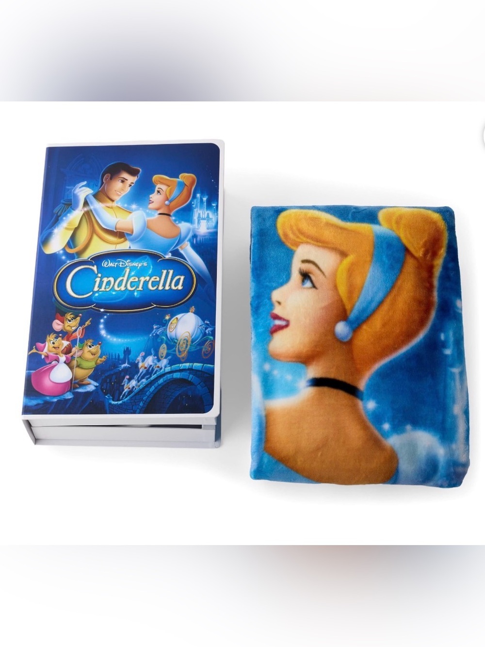 VHS Box Disney Cinderella Throw blanket